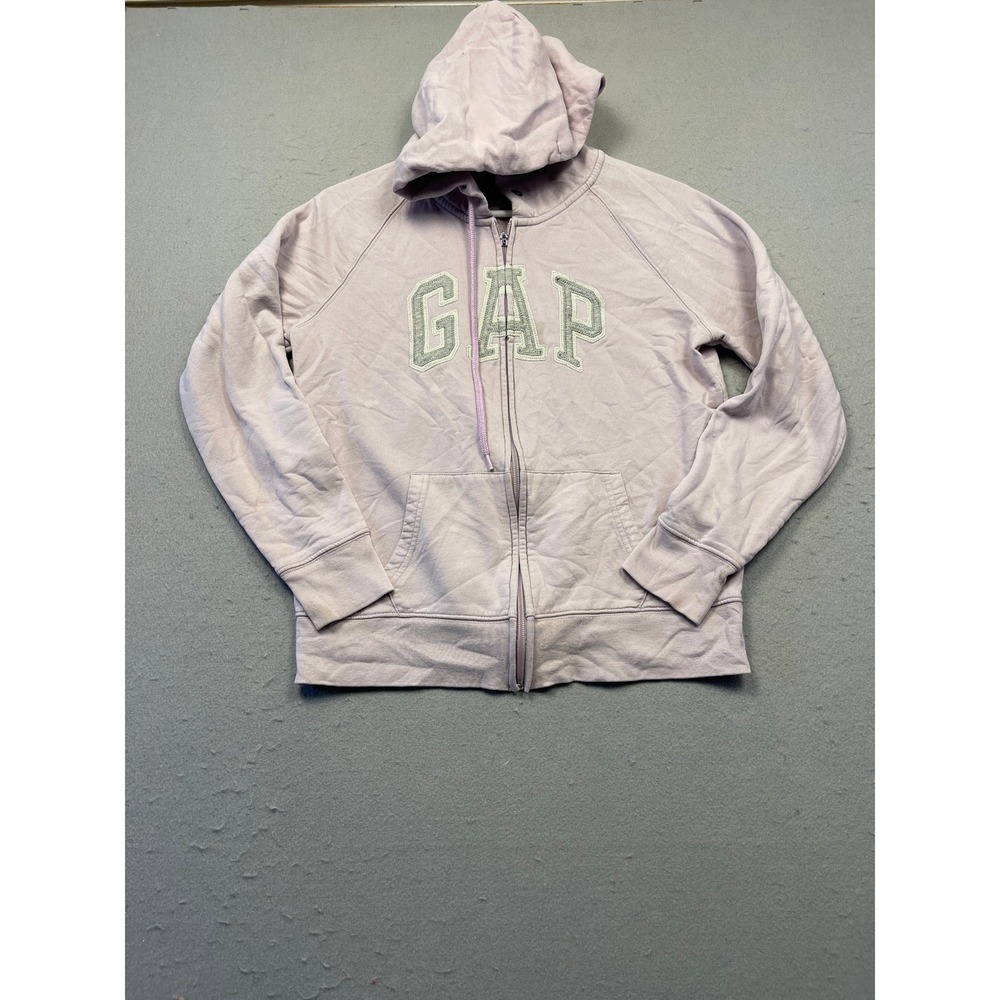 GAP Hoodie Full Zip Fleece Lavender Purple Small Womens
